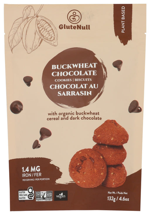 GLUTENULL: Buckwheat Chocolate Cookies, 4.6 oz