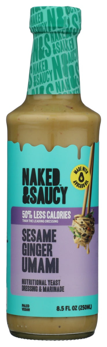 NAKED AND SAUCY: Sesame Ginger Umami Dressing, 8.5 fo