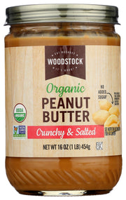 Non-GMO Project Verified, USDA Organic. Woodstock Organic Peanut Butter is perfect for the lunch-time favorite, PB sandwich.