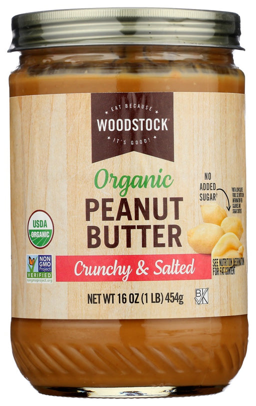 Non-GMO Project Verified, USDA Organic. Woodstock Organic Peanut Butter is perfect for the lunch-time favorite, PB sandwich.