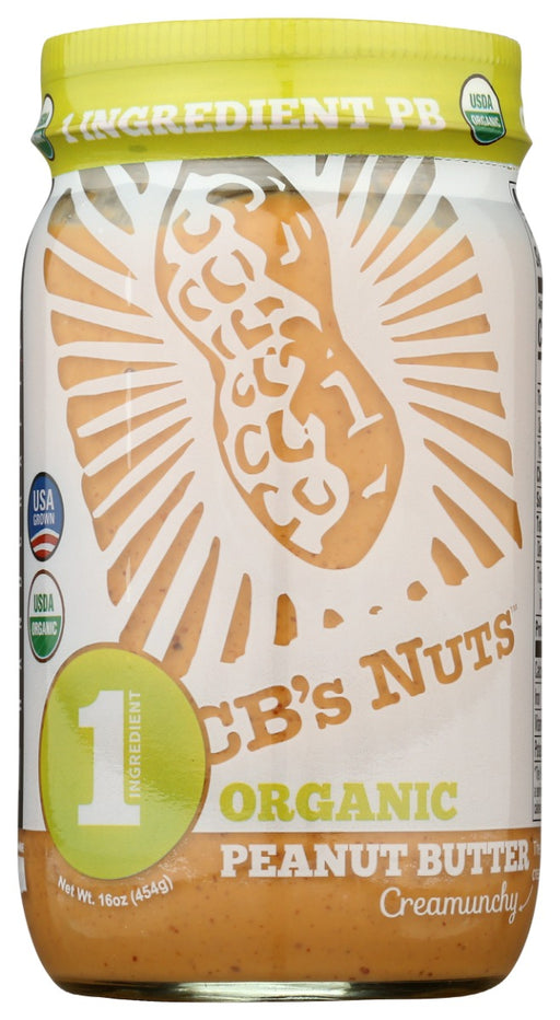 CBS NUTS: Organic 1 Ingredient Peanut Butter, 16 oz