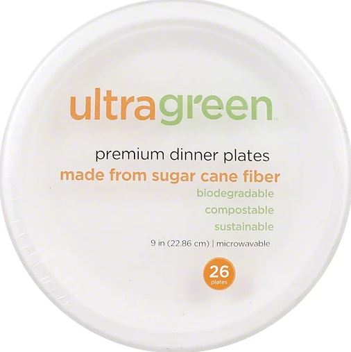 ULTRA GREEN: Dinner Plates 9 In, 26 pc