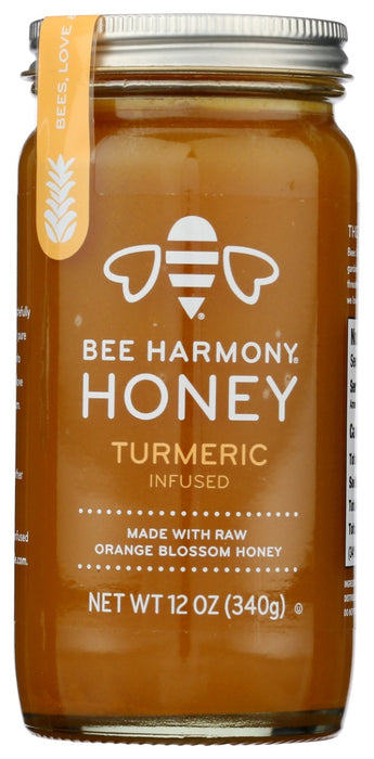 BEE HARMONY: Turmeric Infused Honey, 12 oz
