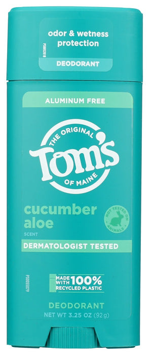 TOMS OF MAINE: Cucumber Aloe Deodorant Stick, 3.25 oz