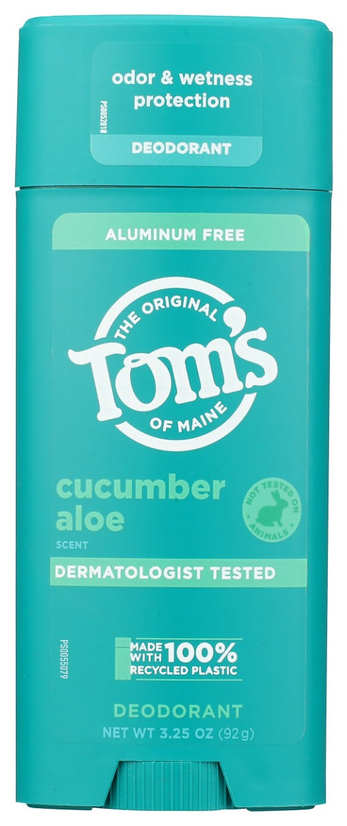 TOMS OF MAINE: Cucumber Aloe Deodorant Stick, 3.25 oz
