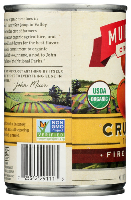 MUIR GLEN: Fire Roasted Crushed Tomatoes, 14.5 oz