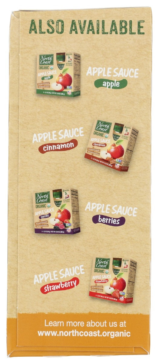 NORTH COAST: Organic Honeycrisp Apple Sauce Pouches 4Pk, 12.8 oz