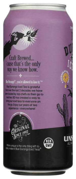 BLUE DURANGO ICED TEA: Unsweetened Classic Iced Tea, 16 fo