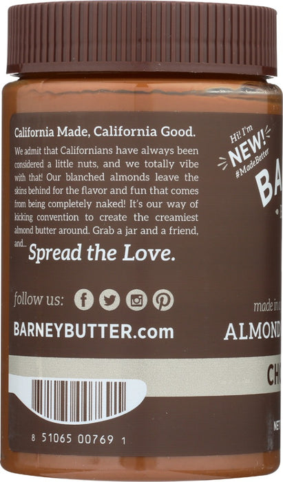 BARNEY BUTTER: Chocolate Almond Butter, 16 oz