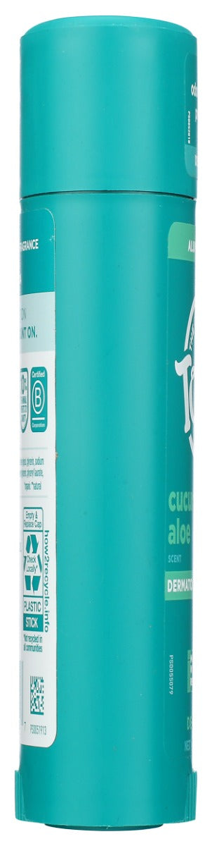 TOMS OF MAINE: Cucumber Aloe Deodorant Stick, 3.25 oz