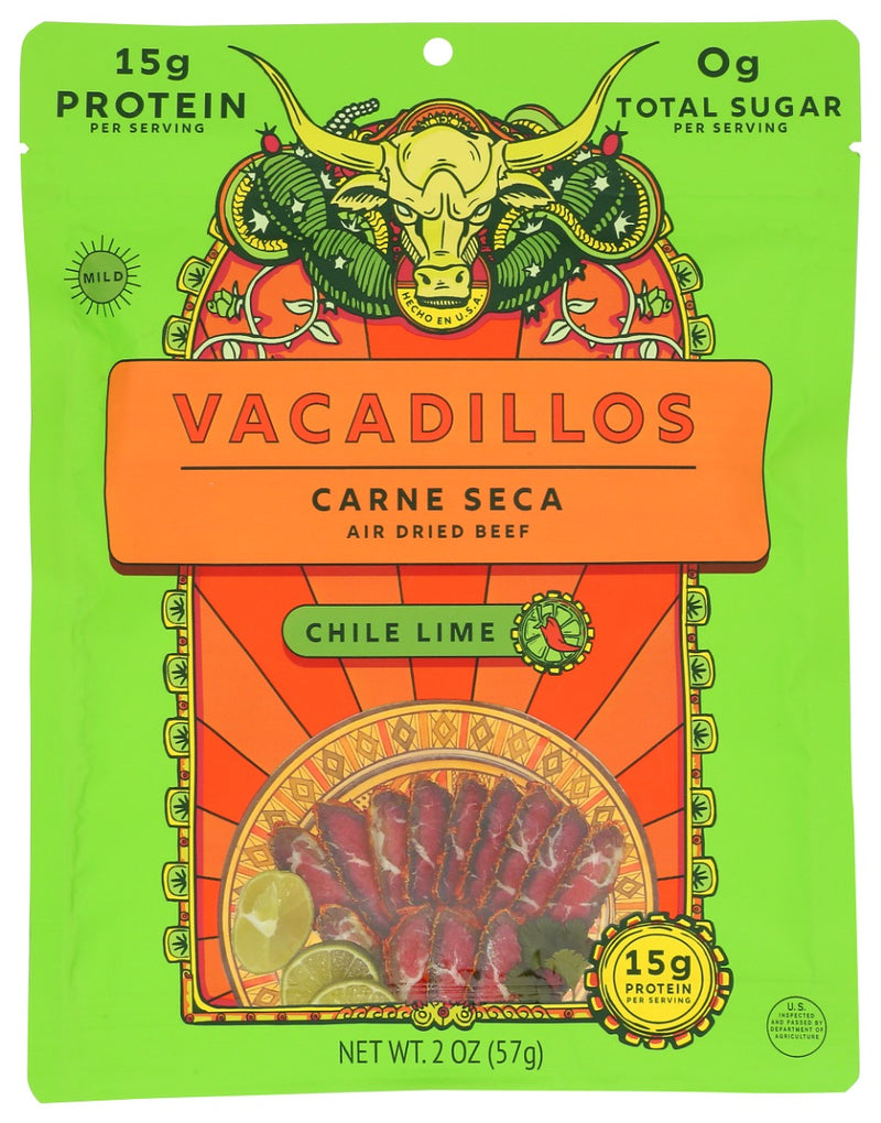 VACADILLOS: Chile Lime Sliced Steak, 2 oz