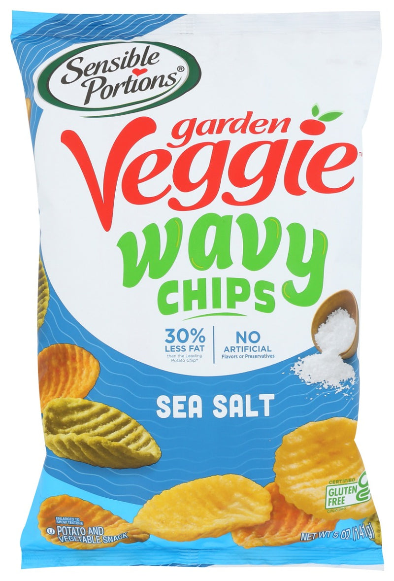 Garden Veggie Snacks Garden Veggie Wavy Chips are crafted with a unique texture and are full of flavor. The waves give our chips a satisfying crunch combined with the delicious taste of sea salt in each and every bite. Perfect for enjoying with our without dip, our Sea Salt Wavy Chips are sure to please your entire family, even the kids at heart.