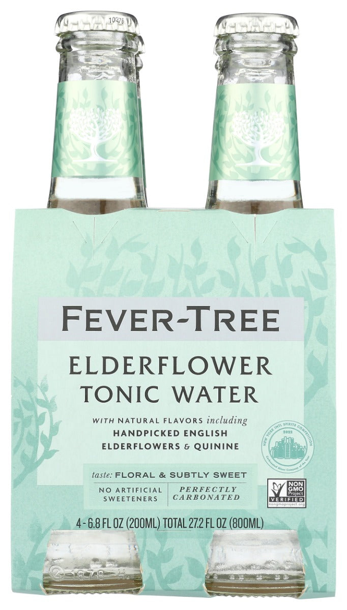 Essential oils, including from handpicked English elderflowers create a unique, floral balance for the gentle bitterness of the finest quinine from central Africa. Non-GMO certified. Naturally sourced ingredients. No artificial sweeteners or colors