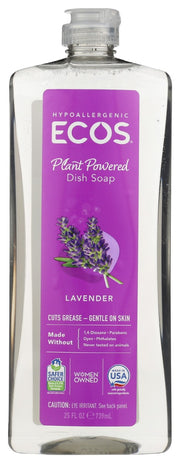 Tough on grease and food residue, our dish soap is packed with gentle-yet-powerful plant-derived cleaners " like those made from coconut oil . With the calming scent of lavender and a gentle formula, you can wash worry-free.