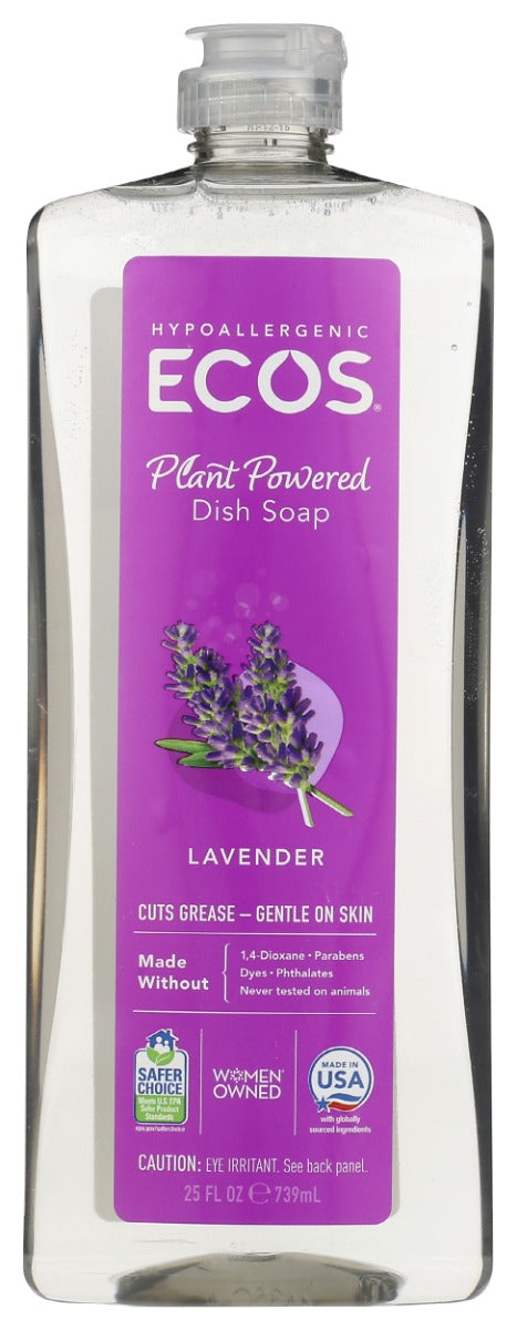 Tough on grease and food residue, our dish soap is packed with gentle-yet-powerful plant-derived cleaners “ like those made from coconut oil . With the calming scent of lavender and a gentle formula, you can wash worry-free.