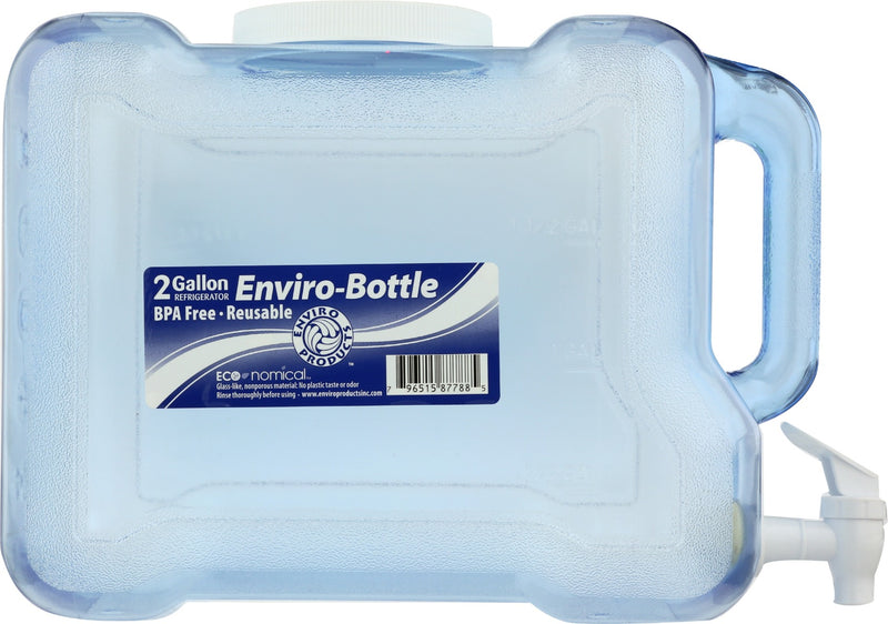 NEW WAVE ENVIRO: 2 Gallon Refrigerator BPA Free Plastic Bottle, 1 ea