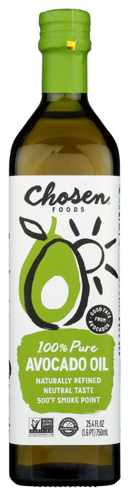 CHOSEN FOODS: 100 Percent Pure Avocado Oil, 750 ml
