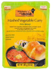 KITCHENS OF INDIA: Mashed Vegetable Curry Pav Bhaji, 10 oz