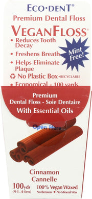 ECO DENT: GentleFoss VeganFloss Cinnamon, 100 yd
