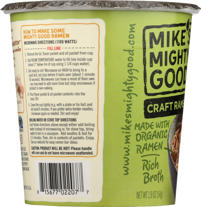 MIKES MIGHTY GOOD: Vegetarian Vegetable Ramen Cup, 1.9 oz