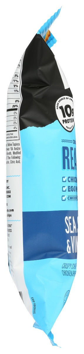 WILDE SNACKS: Sea Salt and Vinegar Protein Chips, 2.25 oz