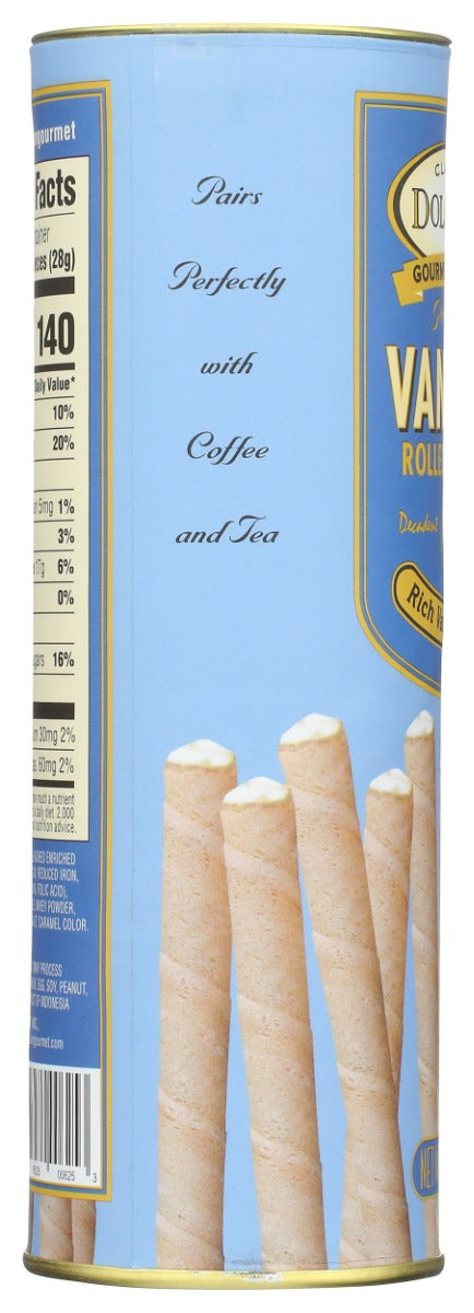 DOLCETTO: Wafer Rolls Vanilla, 3 oz