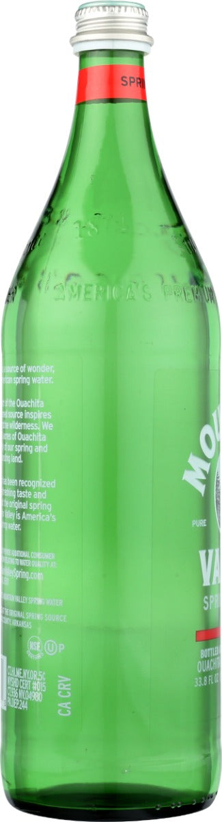 MOUNTAIN VALLEY: Spring Water Glass Bottle, 1 lt