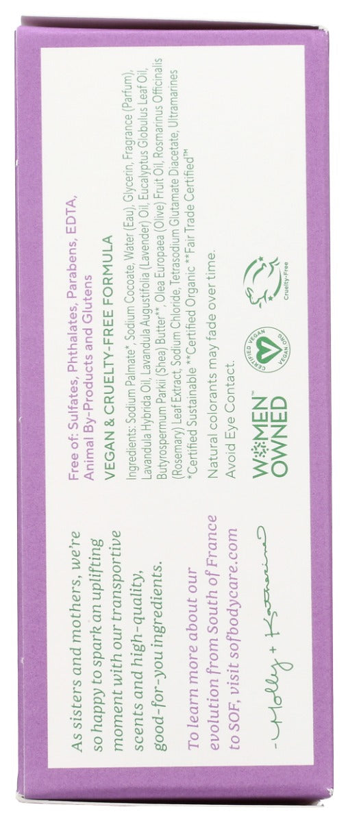 SOUTH OF FRANCE: Lavender Fields Bar Soap, 6 oz