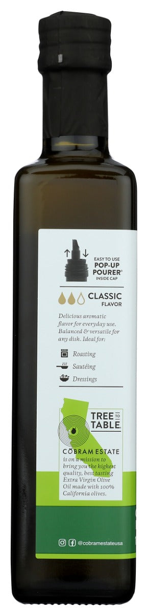 COBRAM ESTATE: Classic 100 Percent California Extra Virgin Olive Oil, 375 ml