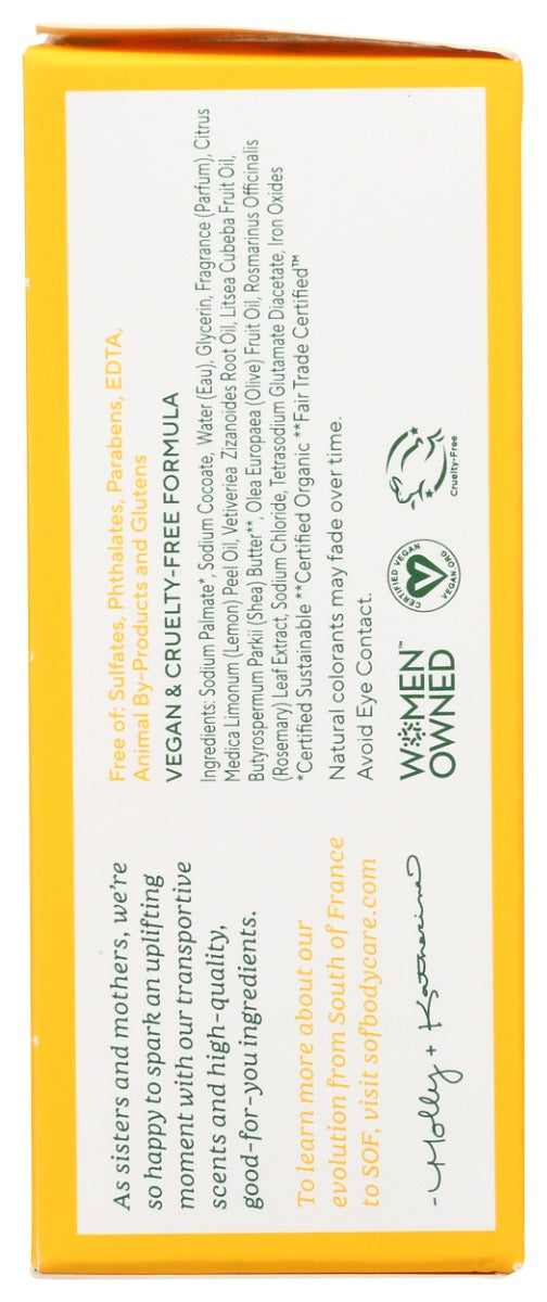 SOUTH OF FRANCE: Lemon Verbena Bar Soap, 6 oz