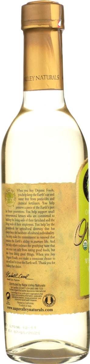 NAPA VALLEY NATURALS: Organic White Wine Vinegar, 12.7 oz