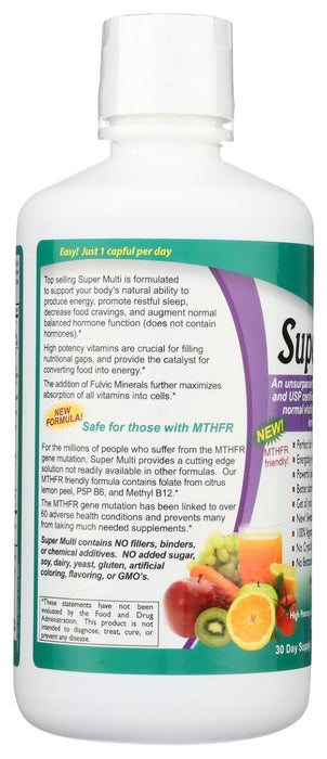 VITAL EARTH MINERALS: Super Multi Liquid Vitamins, 32 oz