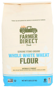 FARMER DIRECT FOODS: Whole White Wheat Flour, 5 lb