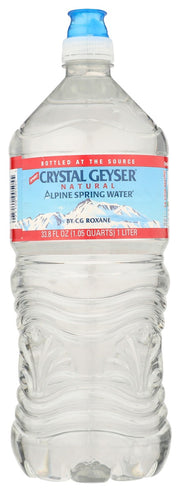CRYSTAL GEYSER: Alpine Spring Water Sport Cap, 1 lt - No Brand For Less