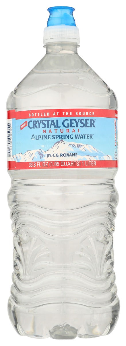 CRYSTAL GEYSER: Alpine Spring Water Sport Cap, 1 lt - No Brand For Less