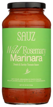SAUZ: Wild Rosemary Marinara Sauce, 25 oz