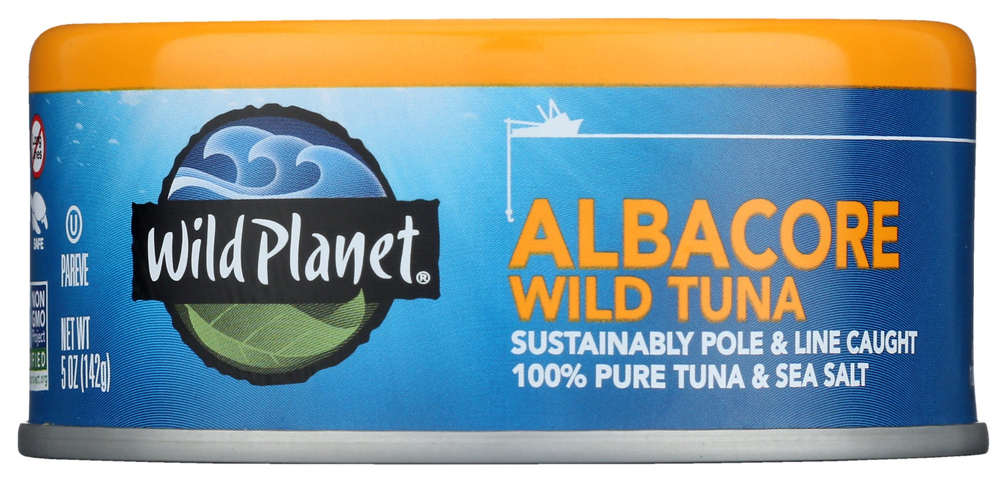
Premium Flavor: Hand-cut, hand-packed albacore tuna cooked once for rich taste. No fillers, just natural juices and sea salt.
Protein-Packed: 33g protein, 1500mg Omega-3s per can. Perfect for quick, healthy meals and snacks.
Responsibly Harvested: Pole &amp; line or troll caught tuna, net-free, safeguarding ocean habitats and marine life, dolphin and turtle safe. Recyclable packaging.
