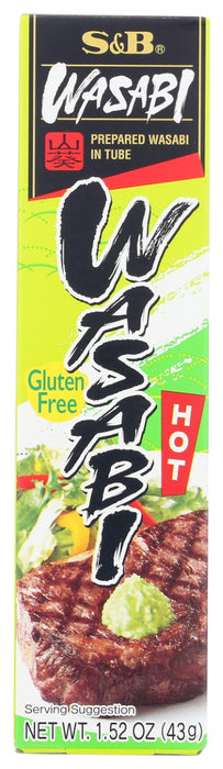 The S&amp;B's tube wasabi has authentic flavor, pungency and aroma of wasabi.Use it to enjoy its unique flavor and pungency just by adding it to many kinds of food, such as soy sauce for Sashimi and Sushi, Soba and Udon. Also the usage can be arranged in many ways. Try it in any of your favorite dishes.
