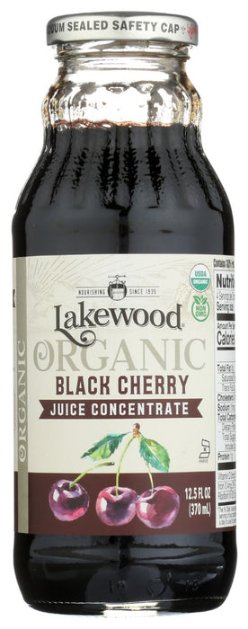 Indulge in the luxurious and robust flavor of Lakewood Organic Pure Black Cherry Concentrate. Crafted from the finest organic black cherries, this concentrate offers a perfect blend of deep, sweet, and tart notes, making it a versatile addition to both your pantry and your plate. Whether you're crafting drinks or enhancing your culinary creations, our black cherry concentrate brings a touch of sophistication and plenty of flavors. 