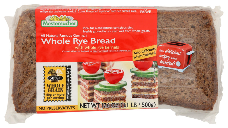 Freshly ground in our own mill from whole grains.
