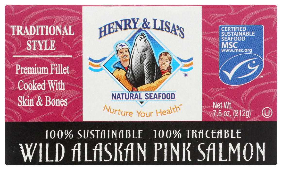 With its traditional style preparation, this salmon offers a delicate texture and savory flavor that's perfect for salads, sandwiches, or enjoying straight from the can. Experience the exceptional taste of Alaskan salmon with Henry &amp; Lisas Pink Salmon.