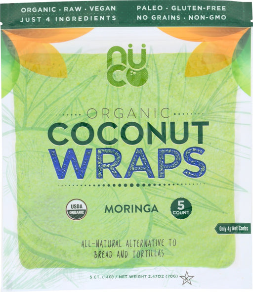 Organic Coconut Wraps - The gluten-free, grain-free, low-carb alternative to bread and tortilla!
It's just 3 simple organic ingredients: coconut meat, coconut water, and unrefined virgin coconut oil. The Wrap is pliable/foldable and can be used in many applications and recipes! 