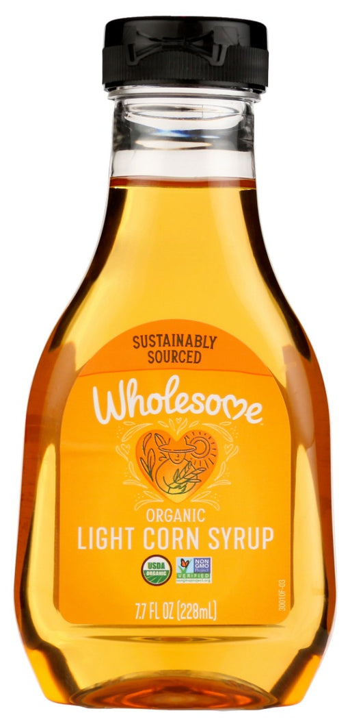 Wholesome Organic Light Corn Syrup is an organic alternative to conventional corn syrup. It's perfect for baking pies, making candies like peanut brittle, or whipping up glazes, sauces and sweet beverages.