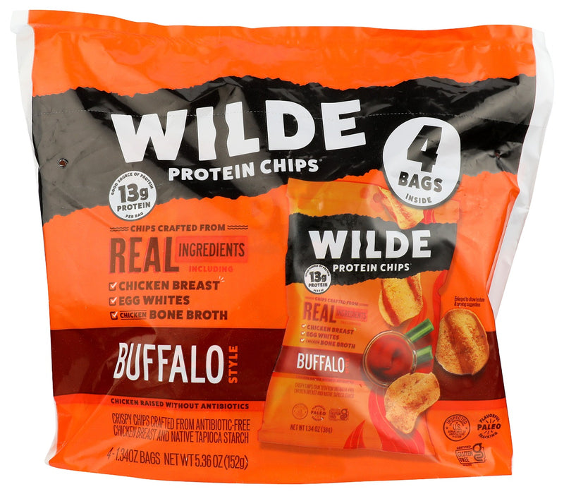 WILDE SNACKS: Buffalo Style Chips 4Pk, 5.4 oz