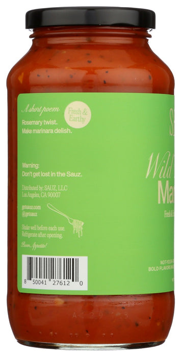 SAUZ: Wild Rosemary Marinara Sauce, 25 oz