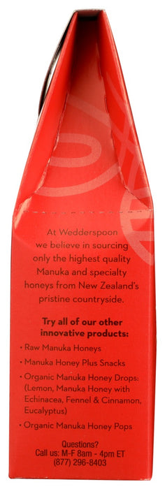 WEDDERSPOON: Organic Manuka Honey Drops Ginger, 4 oz