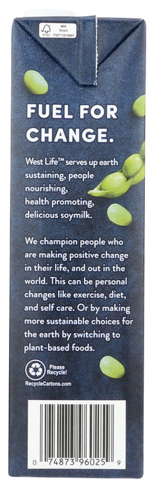 WEST LIFE: Organic Soymilk Plain, 32 fo