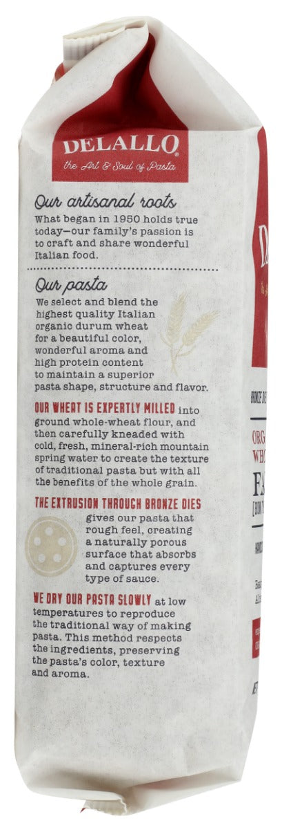 DELALLO: Whole Wheat Farfalle Whole Wheat Bow Tie Pasta, 16 oz