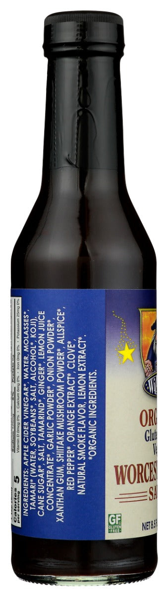 WIZARD SAUCES: Organic Gluten Free Vegan Worcestershire Sauce, 8.5 oz
