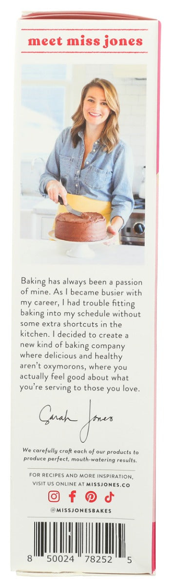 MISS JONES BAKING CO: Gluten Free Raspberry White Chocolate Muffin and Bread Kit, 14.9 oz